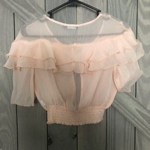 Nasty Gal Tops - Ruffled top from Nasty Gal! Nasty Gal Tops - Ruffled top from Nasty Gal!